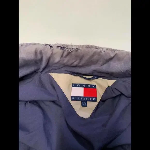 Mens TOMMY HILFIGER OUTDOORS Red Vintage Lined Jacket Sz L